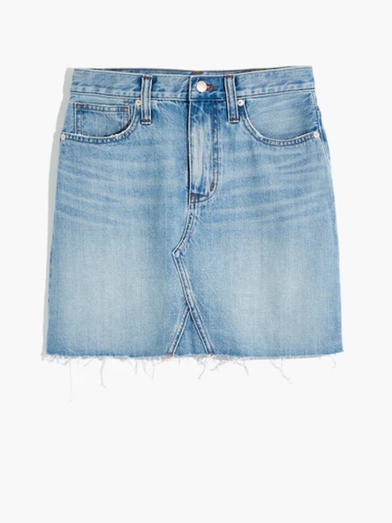 Madewell Dresses & Skirts - Madewell rigid denim a-line mini skirt. Size 24